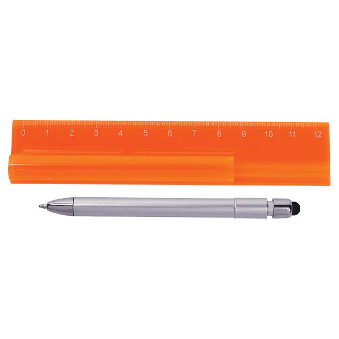Translucent Ruler with Stylus Pen