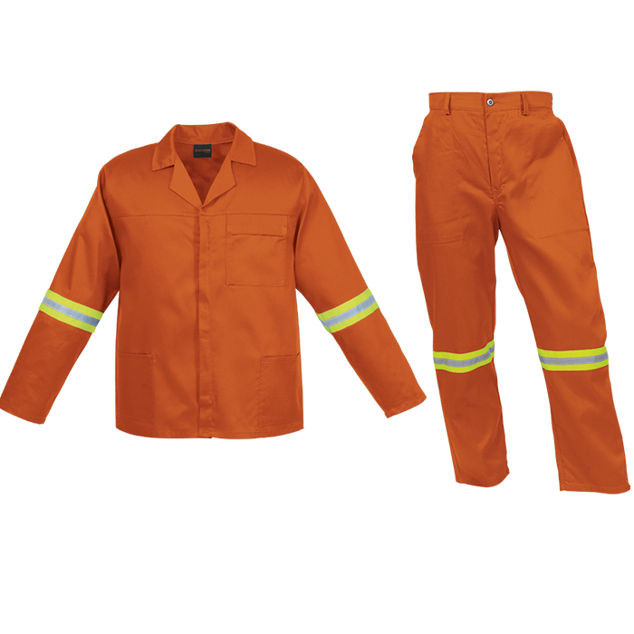 Barron Budget Poly Cotton Conti Suit with Reflective