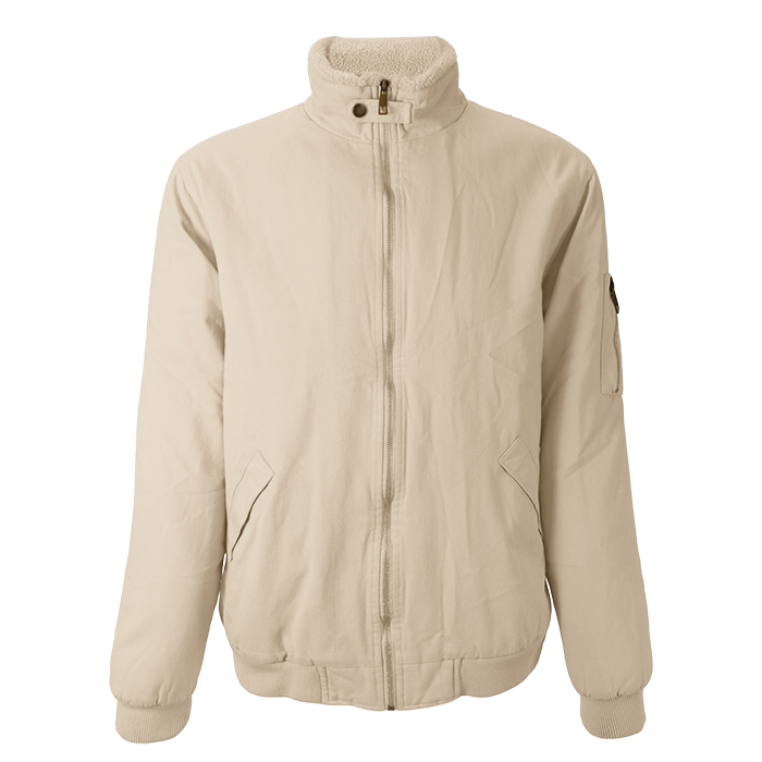 Cotton Bomber Sherpa-lined Jacket Mens